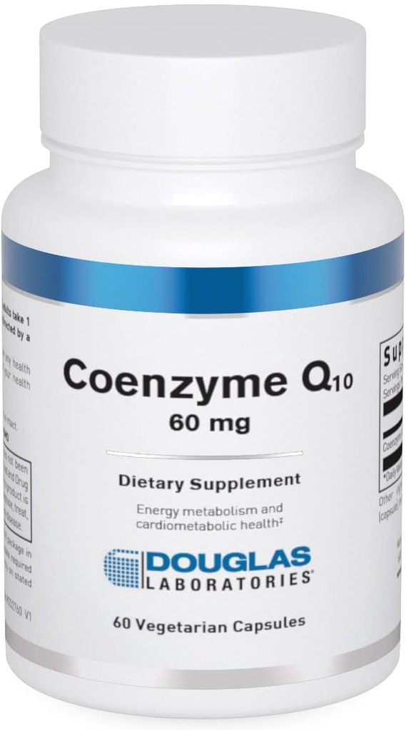 Douglas Laboratories Coenzym Q-10 60mg ® Antioksidant og energi støtte ® 60 kapsler