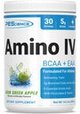 PEScience Amino IV BCAA & EAA Powder, Amino acids, Taurine, Eulytes cho sự phục vụ nước và cơ bắp, Sugar Free cho nam và nữ, Postout - Sour Green Apple - 30 phục vụ