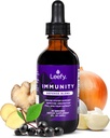 Leefy Organics Immunity Defense Blend - Organic Immune Support Supplement, Fast Absorbing Immunity Supplement, Immune Boosters for Adults, Immune Boost, Immune System Booster, Immune Boost - 2 Oz