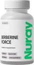 Nurray Berberine Force - Supports Cognitive Health, Gastrointestinal Health, Cardiovaskular Health, dan Membantu Menjaga Kesehatan Metabolic - dengan Finish, Acid R- Alpha Lipoic - 60 Count - 500mg