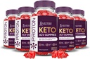 Justified Laboratories (5 Pack Proton proteini Keto ACV Gummies Gelişmiş Formula 1000MG Proton Boost Madeted with Pomegranate Beet Juice B12 Vegan Non GMO 300 Gummys