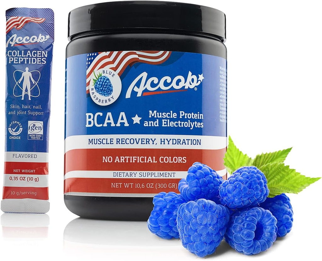 BCAA Toz Mavi Raspberry-Pre və ya Post Workout, Amino Acids ilə məhsul Recovery İçki + Elektrolytes,7,2g Kişi və Qadınlar üçün BCCAs-30 Xüsusi +10g Kolleclərin +10g təklif edir