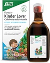 Floradix Kinder Love Child 's Multivitaminas - Žolinių papildai - Skystas multivitaminas vaikams - Vitaminai A, C, D & E, Kalcis & More - Vegetarian, Non- GMO, Gluten- Free - 16.9 fl oz