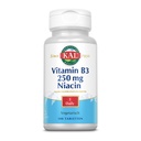 Kal 250 Mg Niacin Tablets, 100 Count