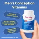 CONCEIVE PLUS Mentai Vaisingumas Bundle, Vaisingumas Vitaminai 60 Count ir vaisingumas tepimo 2.5 Ounce