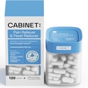 Kabinett: 500mg Acetaminophen für Kopfschmerzen Relief, Toothaches, Sore Throat und Fever Reducer, enthält 1 nachfüllbare Medizin Jar, 120 Tabletten (Starter Kit)