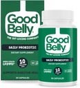 GoodBelly Probiotic capsule per la salute digestiva | Vegan Probiotic Supplemento con 10 miliardi di culture dal vivo | Probiotici per le donne e gli uomini | 30 capsule