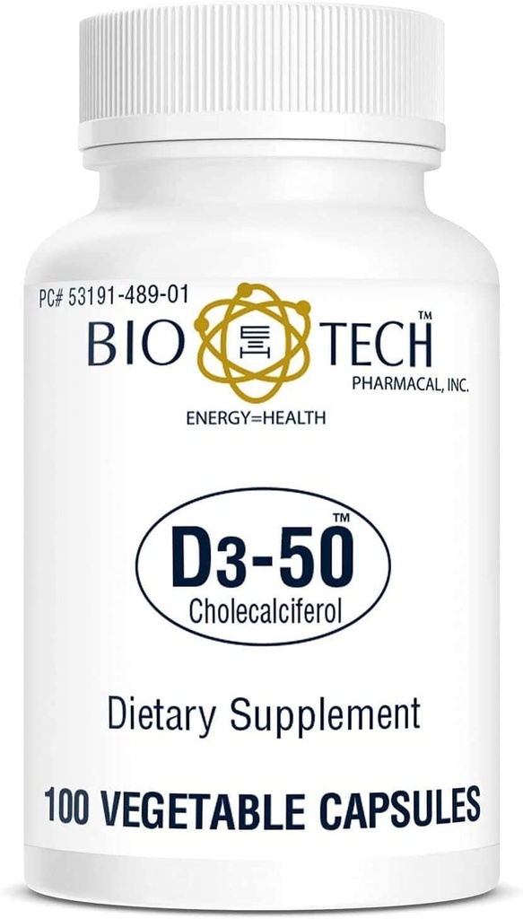 Bio- Tech Gyógyszerkészítmény D3- vitamin (D3- 50 50k NE, 100 Veg gróf)