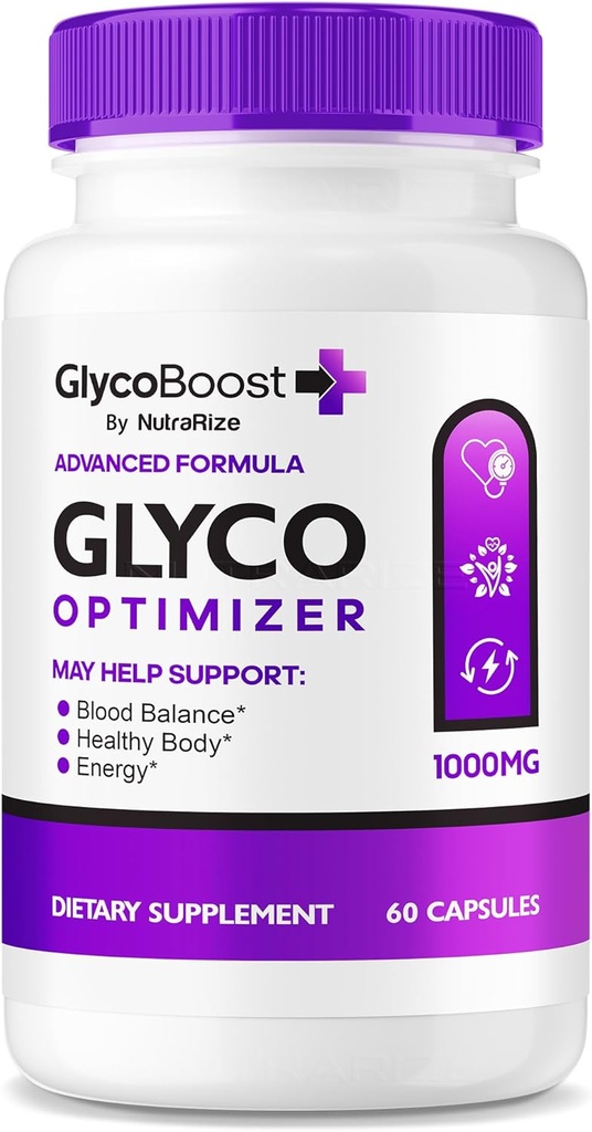 NutraRize GlycoBoost - İctimai Glyco Boost Kan Support Formula, Sağlam və Stabil Levels üçün bütün Natural Capsules, GlycoBoost Kan Dəyir, Glyco Boost Optimizer (60 Kapsül)