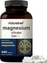 NatureBell Magnesium Citrate 500 מ"ג, 240 קפסולות