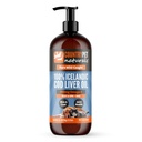 Wild-Caught Pure Icelandic Cod Liver Oil for Dogs & Cats,1150 mg Omega-3 per TSP, High EPA & DHA, Natural Vitamins A & D, Supports Healthy Skin & Coat & Mobility, Single-Ingredient, 100% Pure