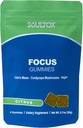 Soultox Focus Lion's Mane Gummies - Citrus Flavor - Vegan formulering med organiska lejon Mane och Cordyceps - Förbättra minne, fokus och energi - Citrus Flavor - Enkel Pack