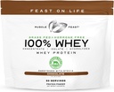 Muscle Feast 100% Gras Fed Whey Protein Powder, All Natural Hormone Free Paure Raised Whey Protein Powder for Women " Whey Concentrate, Isolate " Hydrolyzed Protein Powder Blend - Chocolate, 2lb