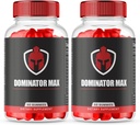 (2 Pack) Dominator Max Gummies Fórmula avanzada para rendemento Max, All Natural Extra Strength Supplement, Dominator Max Gummies para o crecemento muscular e apoio xeral da saúde (120 Gummies)