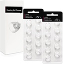 Double Vent 6mm- Hearing Aid Domes for Oticon Minifit, Oticon Hearing Aid Supplies, Replacements Parts Universal Oticon Domes for Hearing Aids Cleaning Kits (20 Pcs)