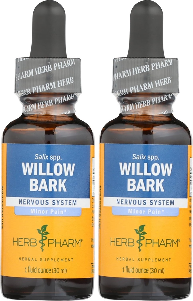 Herb Pharm Willow Bark Extracto líquido para dor menor - 1 onza (DWILL01)