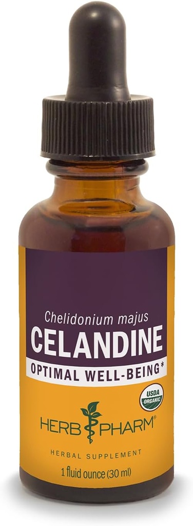 ハーブの Pharm は有機性 Celandine の液体のエキス、1 つの Fl Oz を証明しました