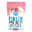 Portions Master CFM Whey Isolate Protein Powder, 2 LB, 23g Low Carb, Low Fat, Cold-Processed, Fast Absorbing, Muscle Growth & Recovery Support (Strawberries & Cream)