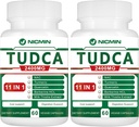 TUDCA добавки 2400MG, Bile Salts Complex за черен дроб Detox & Gallbladder почистване, анти-стареене за мъже и жени, Храносмилателно здраве 120 капсули