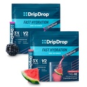 Hidratare dripDrop - Pachete cu pulbere electrolit - Pepene verde & Berry - 64 Conte