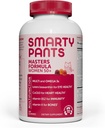 SmartyPants Multivitamin Gummy for Women 50 and Over: Omega 3 Fish Oil (EPA/DHA), Metyylifolaatti, CoQ10, D3-vitamiini, C-vitamiini, B12, B6, A, K & Sinkki, Biotiini, Gluteeniton, 120