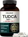 TUDCA 500mg with OX Bile 125mg Per Serving, 120 Capsules – Bile Salts Support, High Absorption Livamate Formula | Liver Cleanse Detox & Repair Supplement | Natural Bitter Taste – Third Party Tested