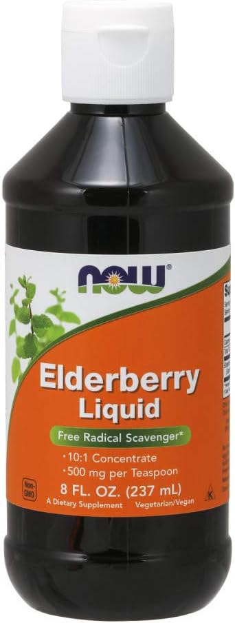 NOW Foods Elderberry Liquid, 8 Oz (Paket 2)