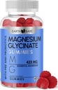 Magnesium Glycinate Gummies - High Potency Magnesium תוספת עם מקסימום 423 מ"ג של מגנזיום אלמנטרי, Pre ו Probiotics | Magnesium Bisglycinate for Superior Health Support