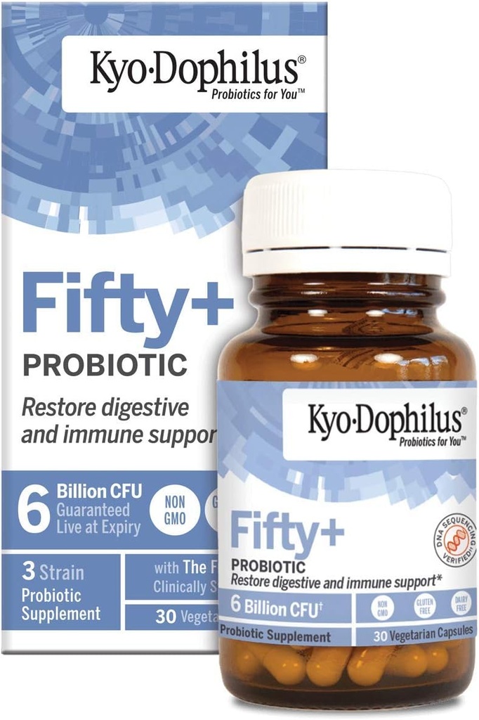 Kyo-Dophilus Fifty Plus Probiotic, 30 граф, 6 Billion CFU