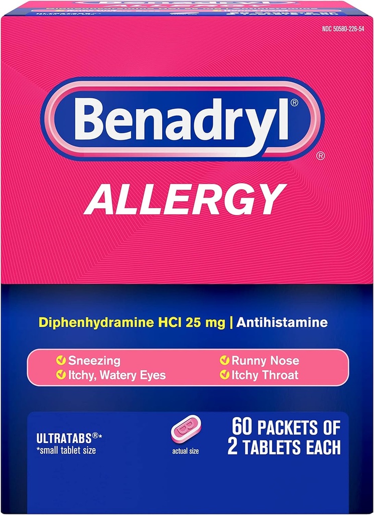 Benadryl Allergi ULTRATAB 60X2 DISPENSIT