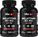 Melatonin 20 mg - 240 Fast Dissolve Tabletten - Drug Free - Natural Berry Flavor - Vegetarisch, Non-GMO, Gluten Free 240 Count (Pack von 2)