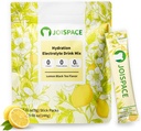 JOISPACE Electrolyte Drink Misture com chá Polifenóis □ Hidratação rápida & Eletrolíticos Boost □ Não-GMO, Vegan, Sem glúten de chá de limão, 16 Servings