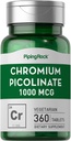 Piping Rock Chromium Picolinat 1000mmg 360 Taula Pells, Vegetarian, No-MO, Guten Free suplementari