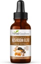 Nootrop 8- in-1 Mushroom Extract Liquid - 1 fl. oz Flaske Note 124; Lions Mane, Reishi, Tyrkiet Tail, Cordyceps, Chaga, Maitake, Shiitake & Oyster Mushroom Tincture