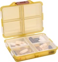 Travel PillPSKer Small 8 Grid השוואתיות גלולות הולדר Box - Portable Medicine Container Case - דיילי שבוע מארגנת