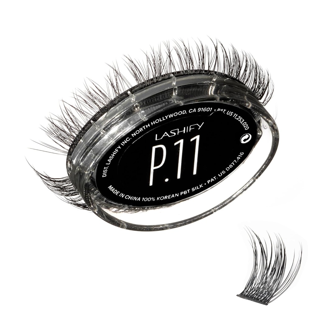 Lashify Plushy 11mm Gossamer Lashes v črnem, Easy DIY lažnih las za voluminozno, vendar še vedno naravni videz