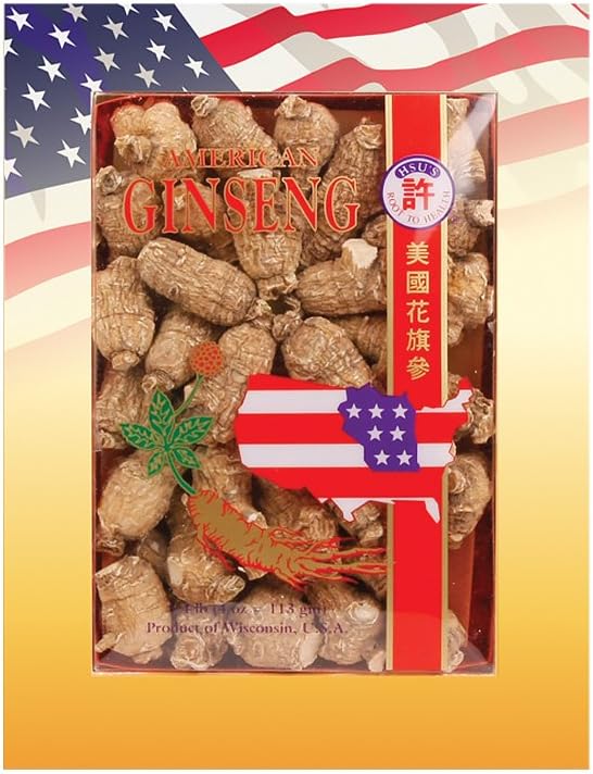 Hsu's Ginseng SKU 113-4 s Short Small s Cultivated American Ginseng from Marathon Co, Wisconsin USA s 氏