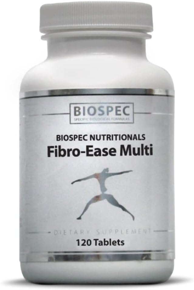 BIOSPEC NUTRITIONALS Fibro-Fácil Multi - Contém vitaminas essenciais e minerais - Suporte Produção de energia e saúde geral (120 cápsulas)