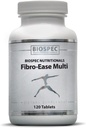 BIOSPEC NUTRITIONALS Fibro-Fácil Multi - Contém vitaminas essenciais e minerais - Suporte Produção de energia e saúde geral (120 cápsulas)