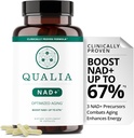 Qualia NAD תוסף - פרובאנס קליני ל Boost NAD+ עד 67%. אופטימיזציה של Aging, Energy, Focus. Elite NAD+ Booster Ingredients Nicotinamide Riboside (NIAגן), Niacinamide (1 חודש אספקה)