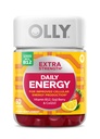 OLLY Extra Strength Daily Energy Gummy, Caffeine Free Cellular Energy Production,* 1000 mcg Vitamin B12, CoQ10, Goji Berry, Adult Chewable Supplement, Berry Yuzu Flavored, 30 Day Supply - 60 Count