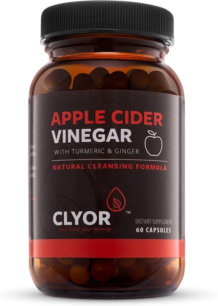 CLYOR Apple Cider Vinegar Pills  tôm hùm Detox, & Làm sạch với Turmeric & Ginger