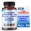 Glucosamine Chondroitin MSM Collagen Turmeric - Joint Health Support