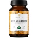 Truvani Organic Turmeric Curcumin Tablets 1,350 mg Each - Natural Joint Support with Black Pepper for Absorption - 90 Tablets