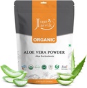 Hanya Jaivik 100% Powder Organic Aloe Vera - 227g / 0.5 LB USDA Sertifikasi (Aloe Barbadensis)