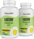 NaturalSlim Natural Citrate Citrate Gluconate 99 mg - Kadsorb Supporti Equilibrio Elettrolito & pH normale - Integratori di potassio assorbibili con minerali essenziali - Non GMO 400 Capsule 2 Pack