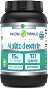 Formula harrigarriak Maltodextrin | 15 gramo zerbitzatu bakoitzeko | 121 zerbitzu | 4 Lb hauts gehigarria | Made in USA