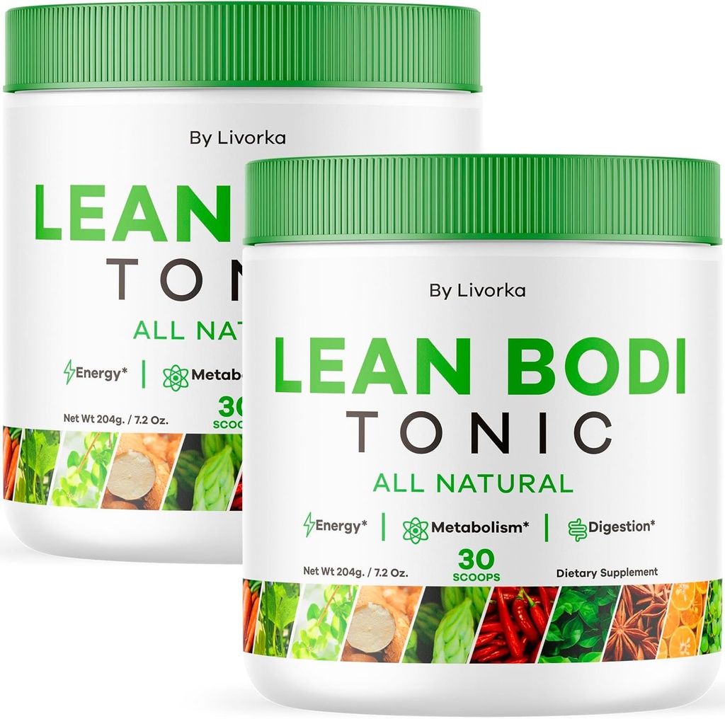(2 Pack) Lean Body Tonic Powder, Lean Body Tonic, LeanBody Powder, LeanBodyTonic, Lean Body Powder, Lean Body Tonic Powder Advanced Formula, Lean Body Powder All Natural, 60 Servings for 2 Months