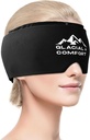 Glacial Comfort Migraine Relief Cap - Cold Therapy & Compression for Headache Relief, Regolabile & riutilizzabile, Libero, Inodore, Non tossico, Comodo Fit per tutte le dimensioni della testa, Festa delle madri Idea regalo.