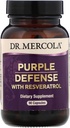 Dr. Mercola, Defesa Roxa com Resveratrol, 90 Cápsulas